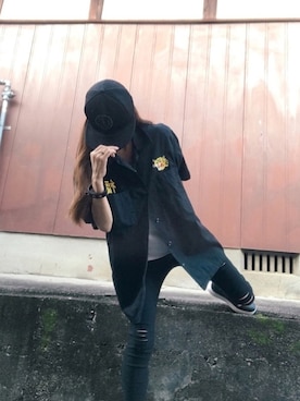 「キヤップ」｜「アイテム（その他）」を使った、A☆Fさん（レディース・153cm）の秋コーディネート