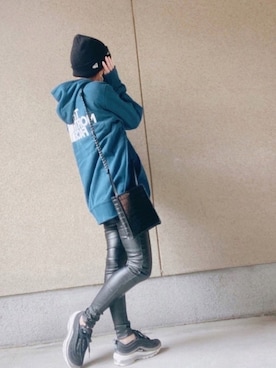 「Yohji Yamamoto（ヨウジヤマモト）のアイテム（ニットキャップ/ビーニー）」を使った、A☆Fさん（レディース・153cm）の秋コーディネート