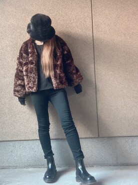 「URBAN RESEARCH（アーバンリサーチ）のアイテム（ブルゾン）」を使った、A☆Fさん（レディース・153cm）の冬コーディネート