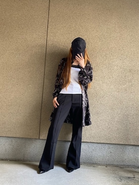 「frames RAY CASSIN（フレームスレイカズン）のアイテム（スラックス）」を使った、A☆Fさん（レディース・153cm）の春コーディネート