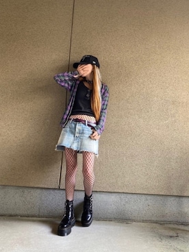 「Yohji Yamamoto（ヨウジヤマモト）のアイテム（帽子）」を使った、A☆Fさん（レディース・153cm）の春コーディネート