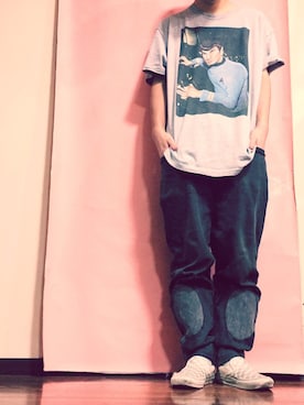 「Levi's」｜「アイテム（キャップ）」を使った、鬼澤駿天【boucle】さん（メンズ・172cm）の夏コーディネート