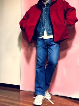 「WOOLRICH（ウールリッチ）のアイテム」を使った、鬼澤駿天【boucle】さん（メンズ・172cm）の冬コーディネート