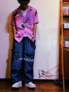 「hunch（ハンチ）のアイテム」を使った、鬼澤駿天【boucle】さん（メンズ・172cm）の夏コーディネート