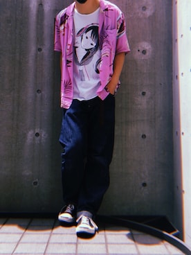 「hunch（ハンチ）のアイテム」を使った、鬼澤駿天【boucle】さん（メンズ・172cm）の夏コーディネート