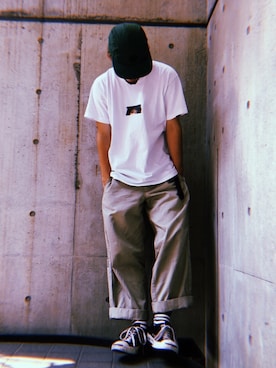 「NIKE（ナイキ）のアイテム（キャップ）」を使った、鬼澤駿天【boucle】さん（メンズ・172cm）の夏コーディネート