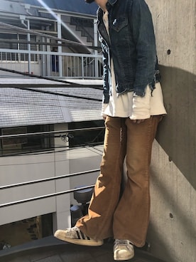 「Levi's」｜「アイテム（キャップ）」を使った、鬼澤駿天【boucle】さん（メンズ・172cm）の冬コーディネート