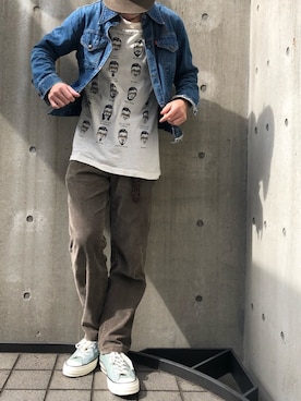「チャックテイラー」｜「アイテム（デニムジャケット）」を使った、鬼澤駿天【boucle】さん（メンズ・172cm）の秋コーディネート