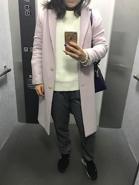 vnonvさん（レディース・159cm）の冬コーディネート