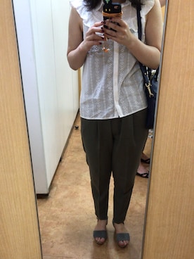 「J'studio（ジェイストゥディオ）のアイテム（パンツ）」を使った、vnonvさん（レディース・159cm）の夏コーディネート