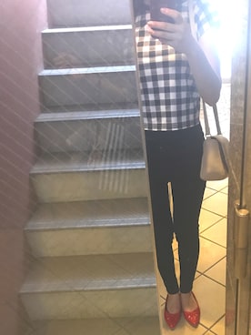 「BAMBI＆FALINE（バンビアンドファリーン）のアイテム」を使った、lalaさん（レディース・157cm）の夏コーディネート