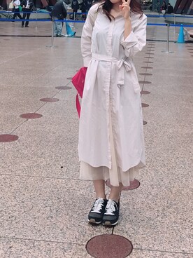 「DRWCYS（ドロシーズ）のアイテム（ワンピース/ドレス）」を使った、lalaさん（レディース・157cm）の秋コーディネート