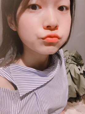 「daily look」｜「アイテム（口紅/リップティント/グロス）」を使った、カズコさん（レディース・153cm）の夏コーディネート