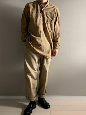 「is-ness（イズネス）のアイテム（パンツ）」を使った、Yudaiさん（メンズ・175cm）の春コーディネート