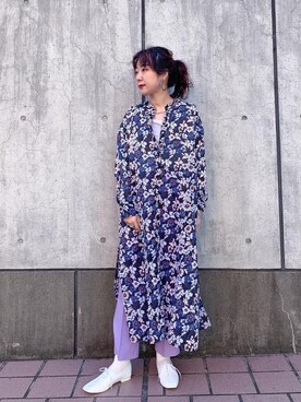 「JEANASIS（ジーナシス）のアイテム（バレエシューズ）」を使った、ミユキさん（レディース・158cm）の春コーディネート