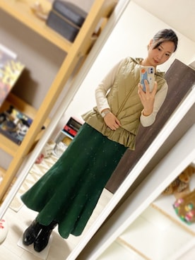 「TATRAS」｜「アイテム（アナログ腕時計）」を使った、maiさん（レディース・163cm）の冬コーディネート