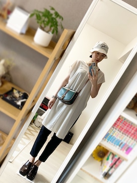 「Ray BEAMS（レイビームス）のアイテム（ローファー）」を使った、maiさん（レディース・163cm）の夏コーディネート