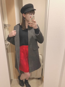 「amelier MAJESTIC LEGON（アメリエルマジェスティックレゴン）のアイテム（チェスターコート）」を使った、kanonさん（レディース・161cm）の秋コーディネート
