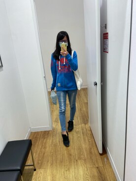 「roots（ルーツ）のアイテム」を使った、F.Lさん（レディース・163cm）の秋コーディネート