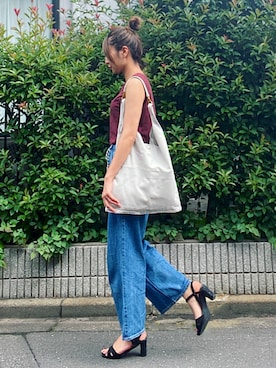 「Rodeo Crowns（ロデオクラウンズ）のアイテム」を使った、takasugiさん（レディース・171cm）の夏コーディネート