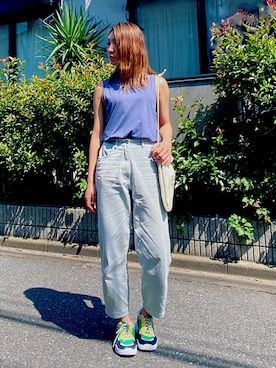 「AAA（トリプルエー）のアイテム」を使った、takasugiさん（レディース・171cm）の夏コーディネート