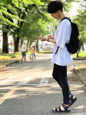 ひらひらさん（メンズ・170cm）の夏コーディネート