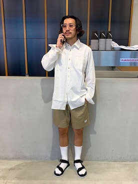 「サタデーズ ニューヨークシティ (Saturdays NYC)」｜「アイテム（サンダル）」を使った、Seiya Endoさん（メンズ・168cm）の夏コーディネート