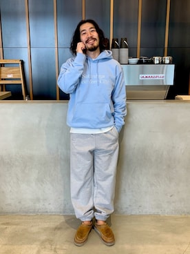 パーカーを使った 水色 のメンズ人気ファッションコーディネート ユーザー ショップスタッフ Wear