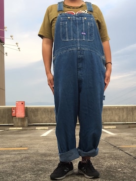 「BIG SMITH（ビッグスミス）のアイテム（サロペット/オーバーオール）」を使った、ks111さん（メンズ・169cm）の秋コーディネート