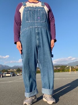 「BIG SMITH（ビッグスミス）のアイテム（サロペット/オーバーオール）」を使った、ks111さん（メンズ・169cm）の秋コーディネート