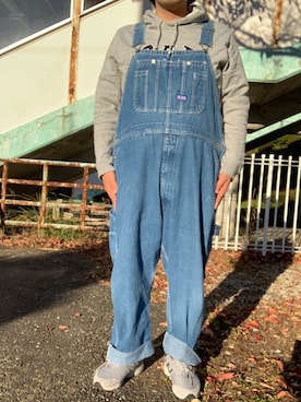 「BIG SMITH（ビッグスミス）のアイテム（サロペット/オーバーオール）」を使った、ks111さん（メンズ・169cm）の秋コーディネート