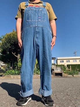 「BIG SMITH（ビッグスミス）のアイテム（サロペット/オーバーオール）」を使った、ks111さん（メンズ・169cm）の春コーディネート