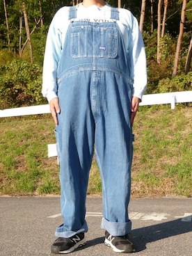「BIG SMITH（ビッグスミス）のアイテム（サロペット/オーバーオール）」を使った、ks111さん（メンズ・169cm）の秋コーディネート