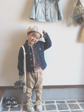 minatoさん（キッズ・100cm）の春コーディネート
