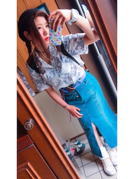 「GORGE（ゴージ）のアイテム（シューズ）」を使った、⚡︎✩Kocchon︎✩⚡︎さん（レディース・153cm）の春コーディネート