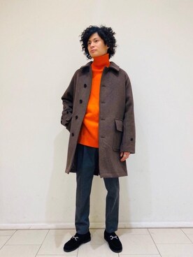 「Andersen-Andersen（アンデルセンアンデルセン）のアイテム」を使った、赤羅（akara）さん（メンズ・170cm）の冬コーディネート