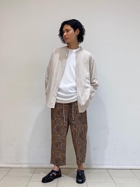 「MONKEY TIME（モンキータイム）のアイテム（パンツ）」を使った、赤羅（akara）さん（メンズ・170cm）の春コーディネート