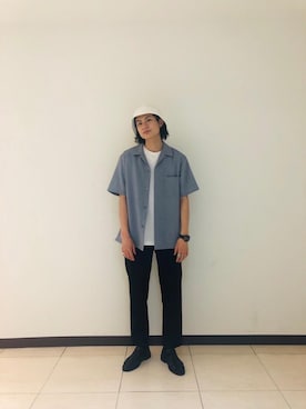 赤羅（akara）さん（メンズ・170cm）の夏コーディネート