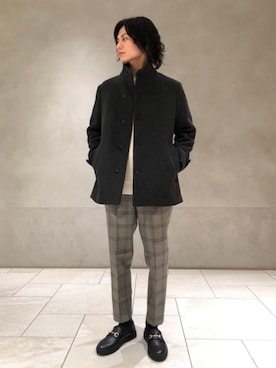 「RECOMMEND  ITEM STYLING」｜「アイテム（その他アウター）」を使った、赤羅（akara）さん（メンズ・170cm）の冬コーディネート