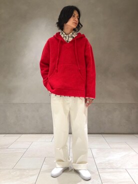 「MONKEY TIME（モンキータイム）のアイテム」を使った、赤羅（akara）さん（メンズ・170cm）の冬コーディネート