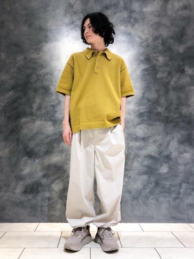 「MONKEY TIME（モンキータイム）のアイテム」を使った、赤羅（akara）さん（メンズ・170cm）の春コーディネート