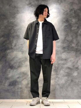 「Thingless（シングレス）のアイテム（パンツ）」を使った、赤羅（akara）さん（メンズ・170cm）の春コーディネート