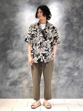 「TWO PALMS（トゥーパームス）のアイテム」を使った、赤羅（akara）さん（メンズ・170cm）の春コーディネート