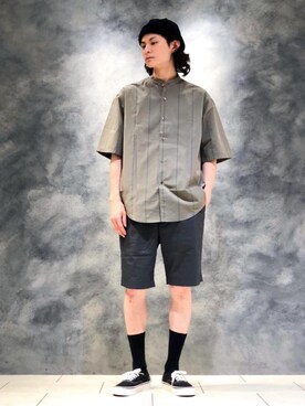 「RECOMMEND  ITEM STYLING」｜「アイテム（帽子）」を使った、赤羅（akara）さん（メンズ・170cm）の夏コーディネート