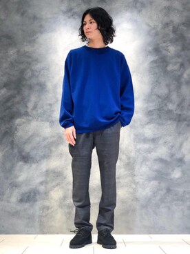 「RECOMMEND  ITEM STYLING」｜「アイテム（モカシン/デッキシューズ）」を使った、赤羅（akara）さん（メンズ・170cm）の秋コーディネート