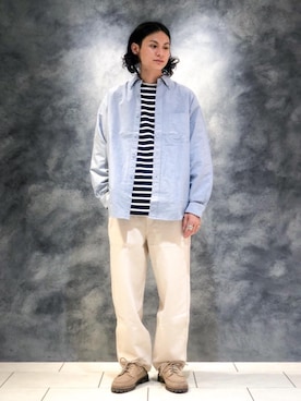 「RECOMMEND  ITEM STYLING」｜「アイテム（モカシン/デッキシューズ）」を使った、赤羅（akara）さん（メンズ・170cm）の秋コーディネート