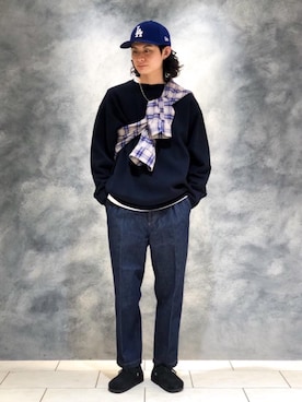 「RECOMMEND  ITEM STYLING」｜「アイテム（帽子）」を使った、赤羅（akara）さん（メンズ・170cm）の秋コーディネート