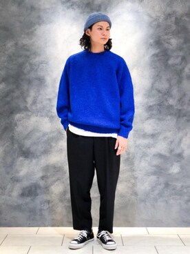 「RECOMMEND  ITEM STYLING」｜「アイテム（帽子）」を使った、赤羅（akara）さん（メンズ・170cm）の秋コーディネート