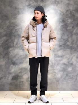 「RECOMMEND  ITEM STYLING」｜「アイテム（ダウンジャケット/コート）」を使った、赤羅（akara）さん（メンズ・170cm）の秋コーディネート