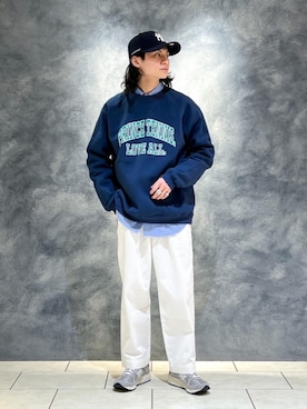 「RECOMMEND  ITEM STYLING」｜「アイテム（帽子）」を使った、赤羅（akara）さん（メンズ・170cm）の冬コーディネート